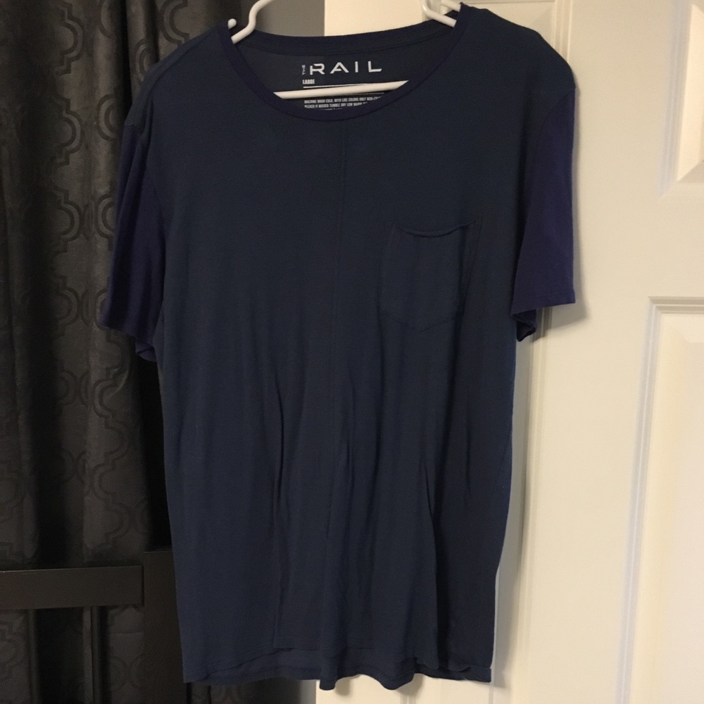 Men’s color-blocked sleeve T-shirt
